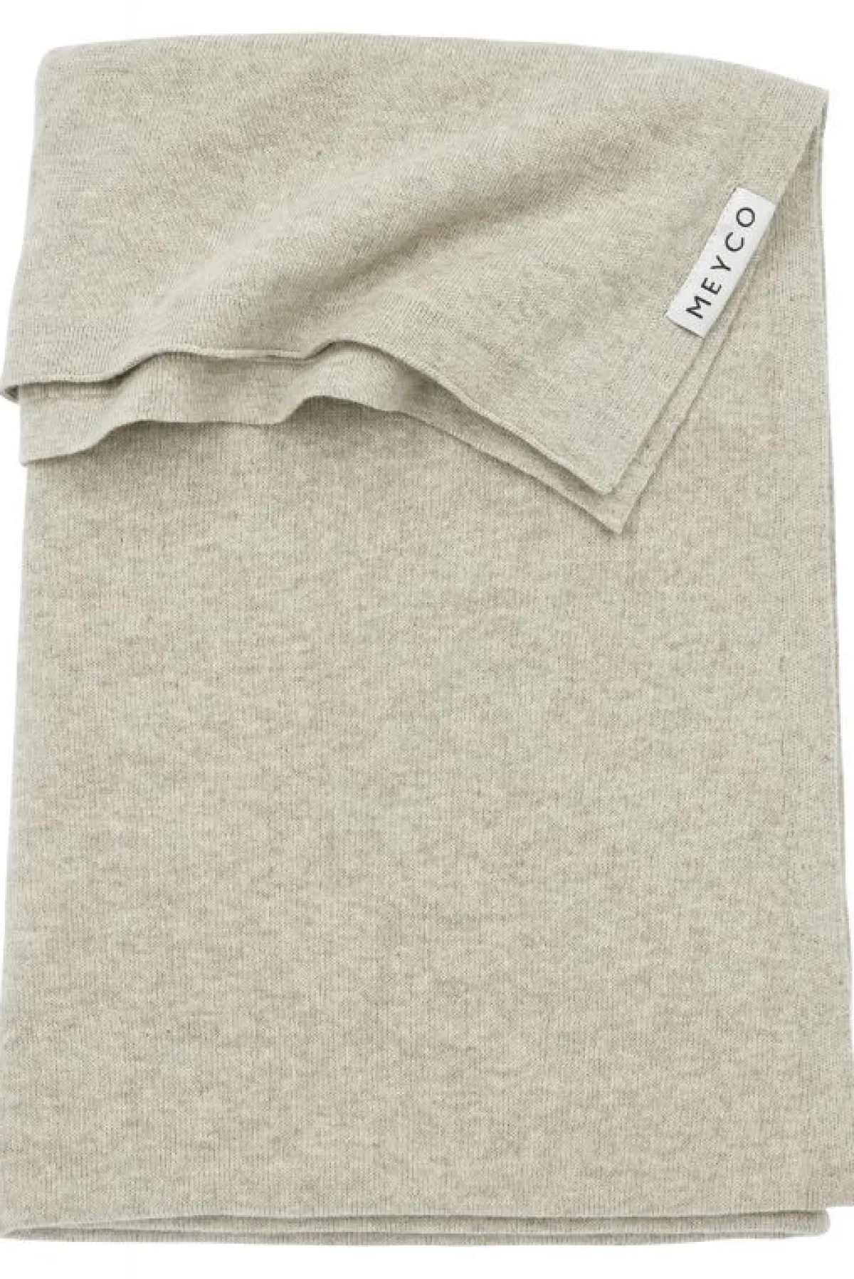 Meyco Bedtextiel * Wiegdeken Basic Knit Sand Melange Zand