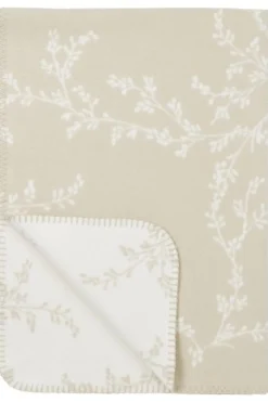 Meyco Bedtextiel * Wiegdeken Branches Geweven Sand Zand