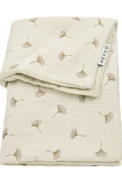 Meyco Bedtextiel * Wiegdeken Ginkgo Pre-washed Hydrofiel Soft Sand Zand