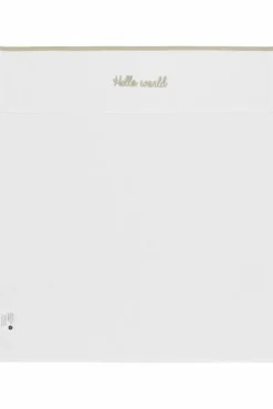 Meyco Bedtextiel * Wieglaken Hello World Sand Zand