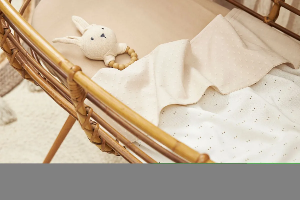 Meyco Bedtextiel * Wieglaken Plume Soft Sand Zand