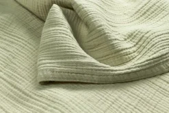Meyco Bedtextiel * Wieglaken Pre-washed Hydrofiel Soft Olive Groen