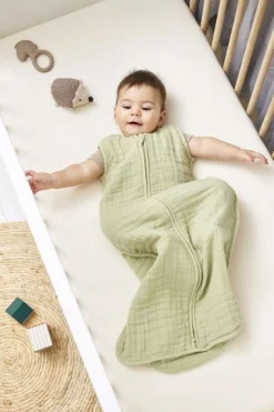 Meyco Bedtextiel|Slaapzakken * Zomerslaapzak Pre-washed Hydrofiel Uni Soft Olive Groen
