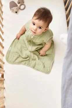Meyco Bedtextiel|Slaapzakken * Zomerslaapzak Pre-washed Hydrofiel Uni Soft Olive Groen