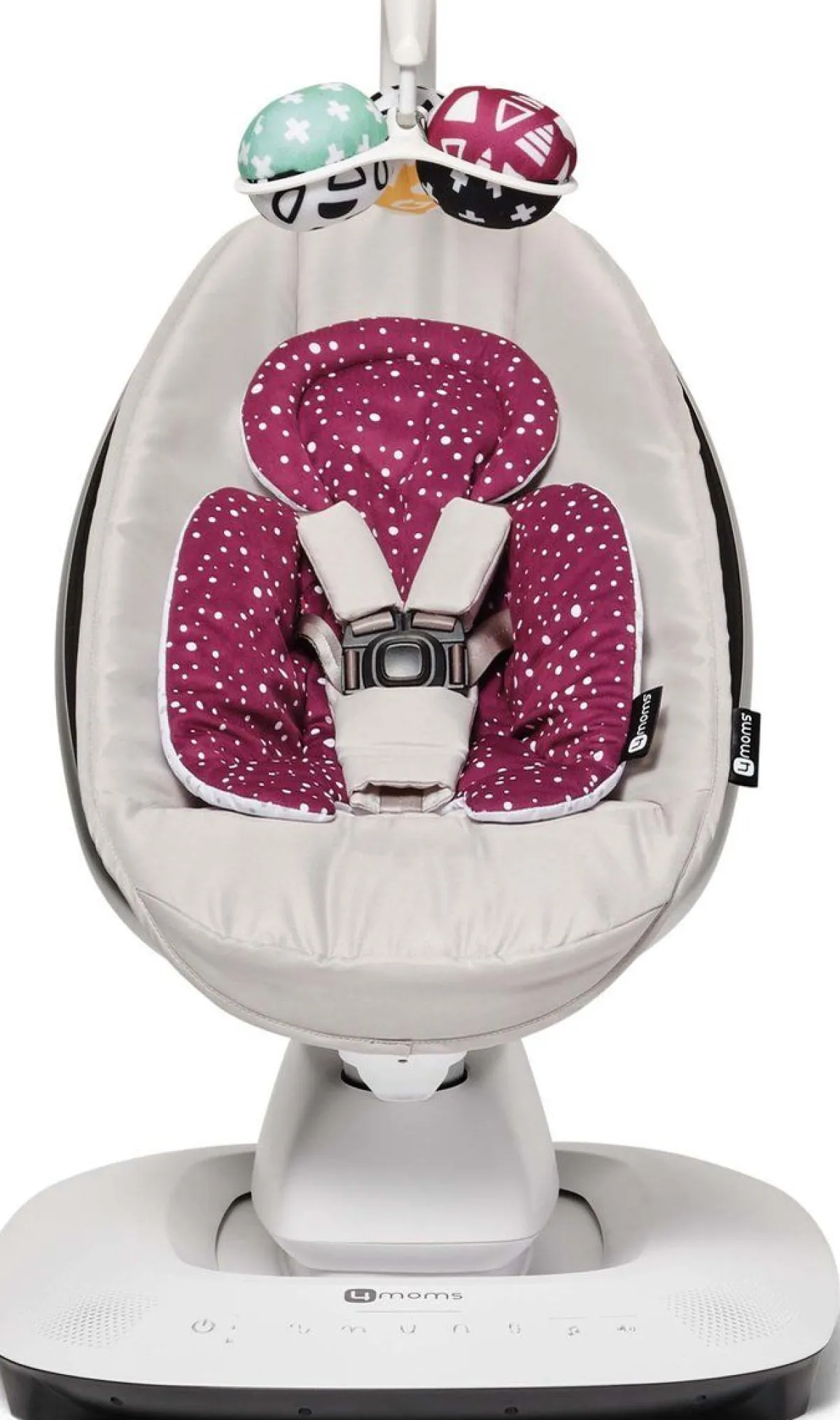 4Moms Wipstoelen * mamaRoo 5 Newborn Insert Maroon/Plush Multicolor