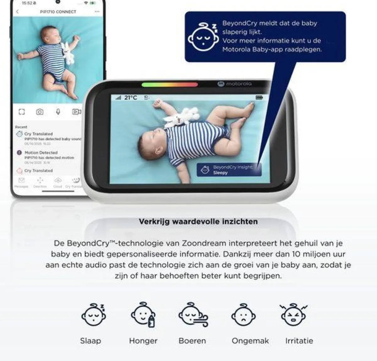 Motorola Babyfoons|Babyfoons * Babyfoon PIP1710 Connect Wit