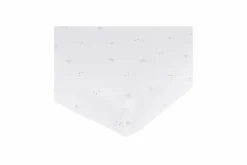 Nanami Bedtextiel * Hoeslaken Wieg Bird Tricot Off White Wit