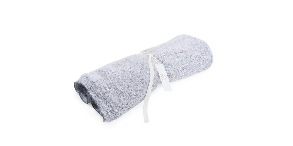 Nanami Bedtextiel * Ledikantdeken Enkel Licht Grijs
