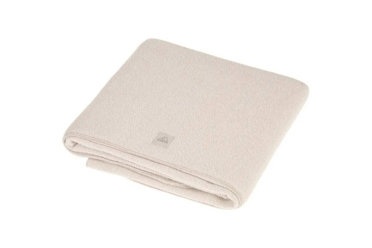 Nanami Bedtextiel * Ledikantdeken Knitlook Dubbel Naturel