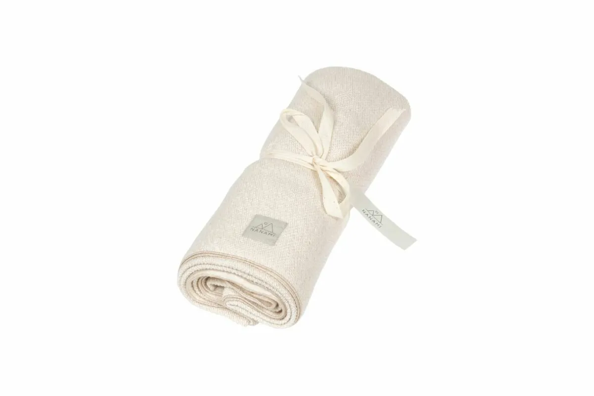 Nanami Bedtextiel * Ledikantdeken Knitlook Enkel Naturel