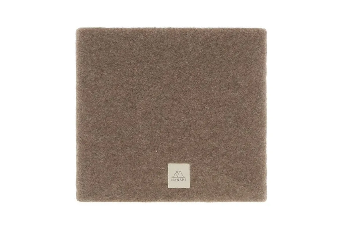 Nanami Bedtextiel * Ledikantdeken Merino Wol Bruin