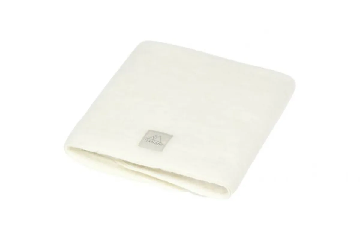 Nanami Bedtextiel * Ledikantdeken Wol Off-white Wit