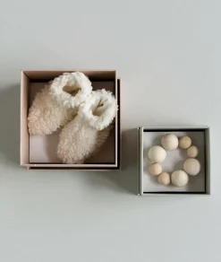 Nanami Bedtextiel|Slofjes En Sokken * Slofjes Newborn Teddy 0-6 Maanden