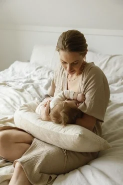 Nanami Bedtextiel|Voedingskussens * Voedingskussen - Rib Naturel