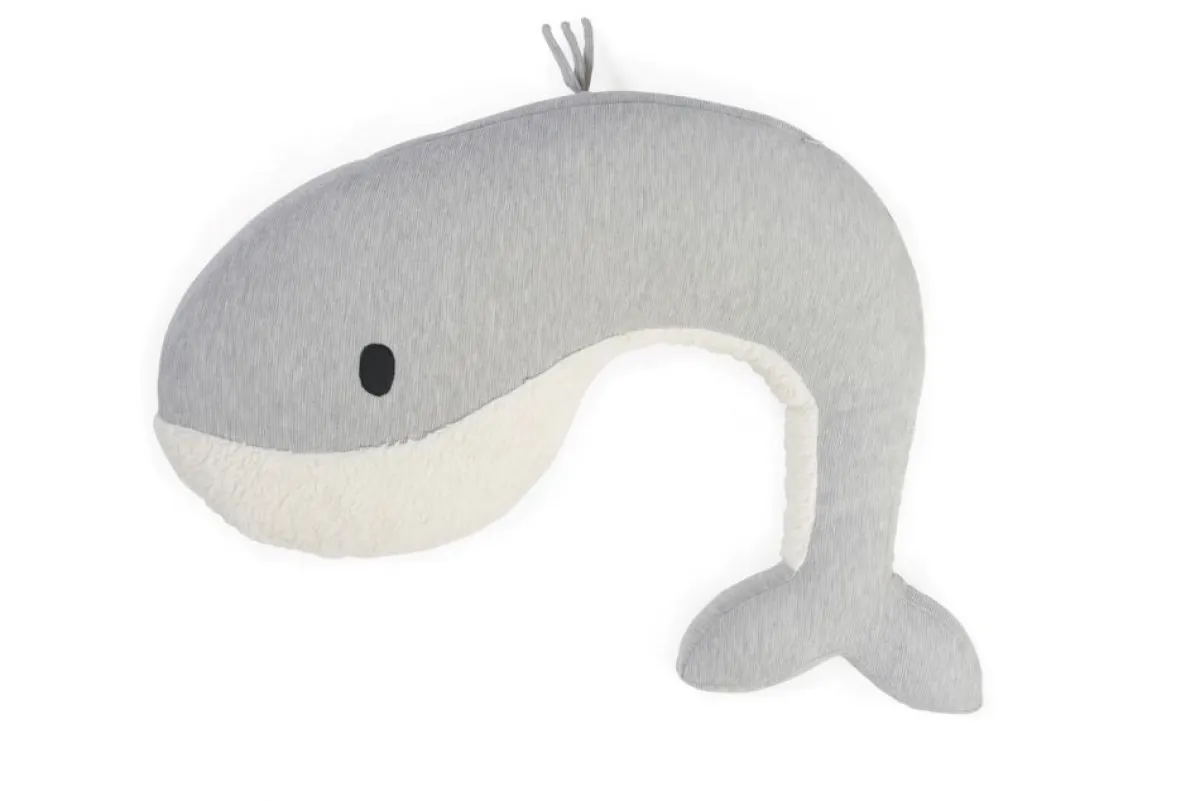 Nanami Bedtextiel|Voedingskussens * Voedingskussen Walvis Momo Grijs