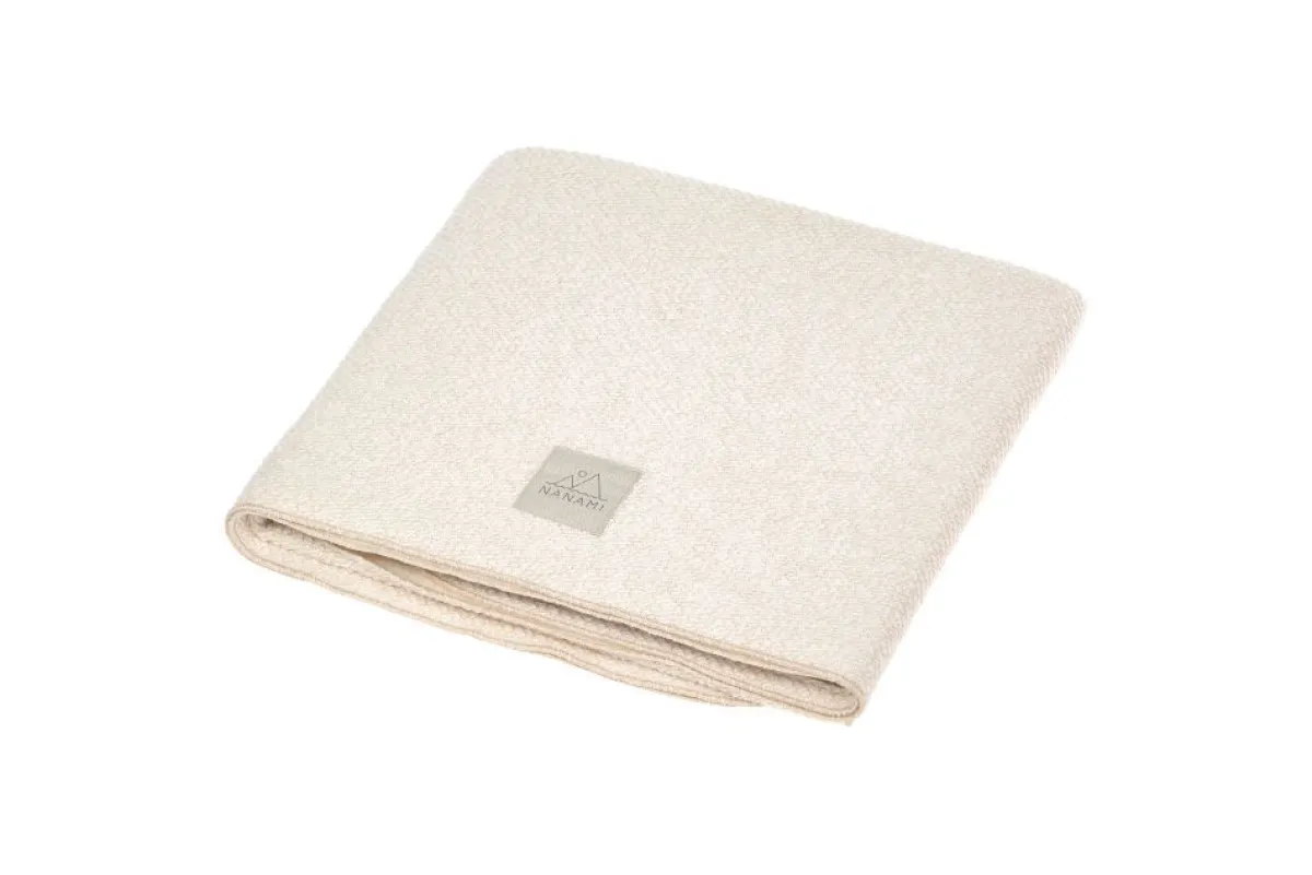 Nanami Bedtextiel * Wiegdeken Knitlook Enkel Naturel