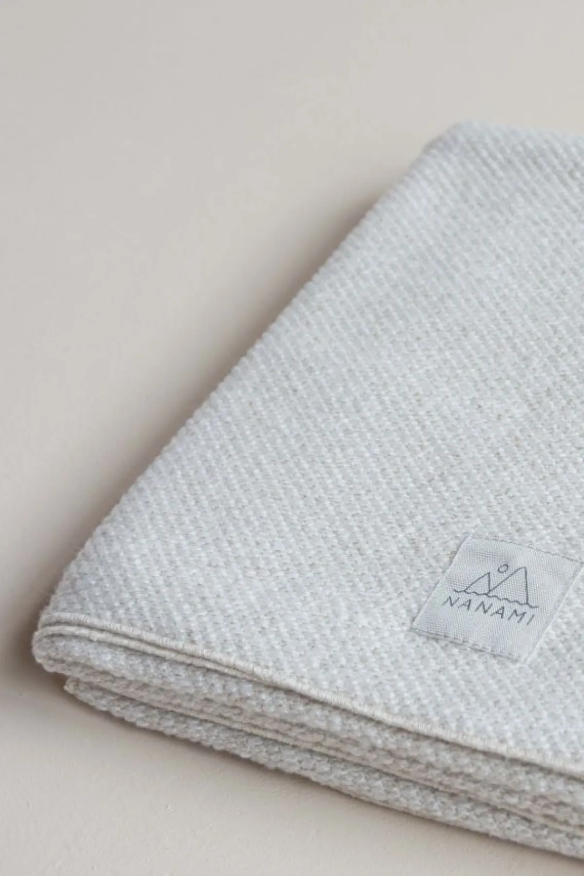 Nanami Bedtextiel * Wiegdeken Knitlook Enkel Naturel