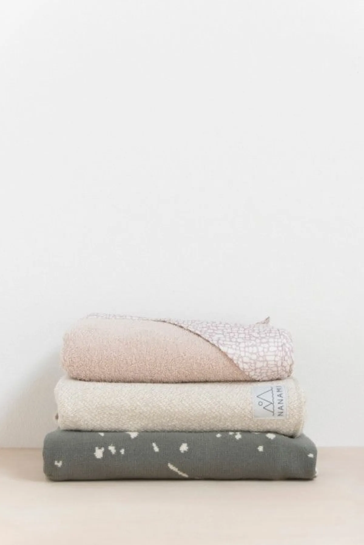 Nanami Bedtextiel * Wiegdeken Knitlook Enkel Naturel
