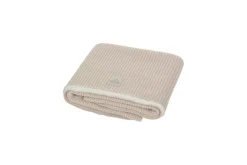 Nanami Bedtextiel * Wiegdeken Knit Rib Dubbel Naturel