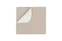 Nanami Bedtextiel * Wiegdeken Knit Rib Dubbel Naturel
