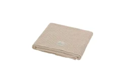 Nanami Bedtextiel * Wiegdeken Knit Rib Enkel Naturel