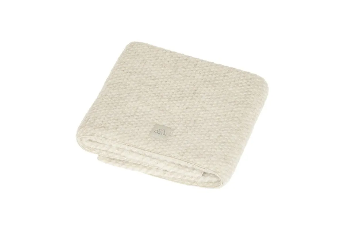 Nanami Bedtextiel * Wiegdeken Volume Wol Naturel