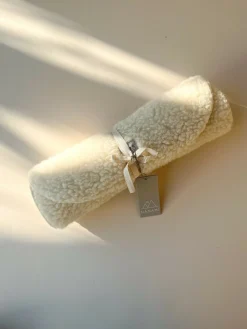 Nanami Overige Accessoires|Babynestjes * Woolen Inlay Kinderwagen/Babynestje Off White Wit