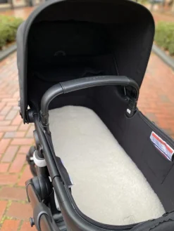 Nanami Overige Accessoires|Babynestjes * Woolen Inlay Kinderwagen/Babynestje Off White Wit