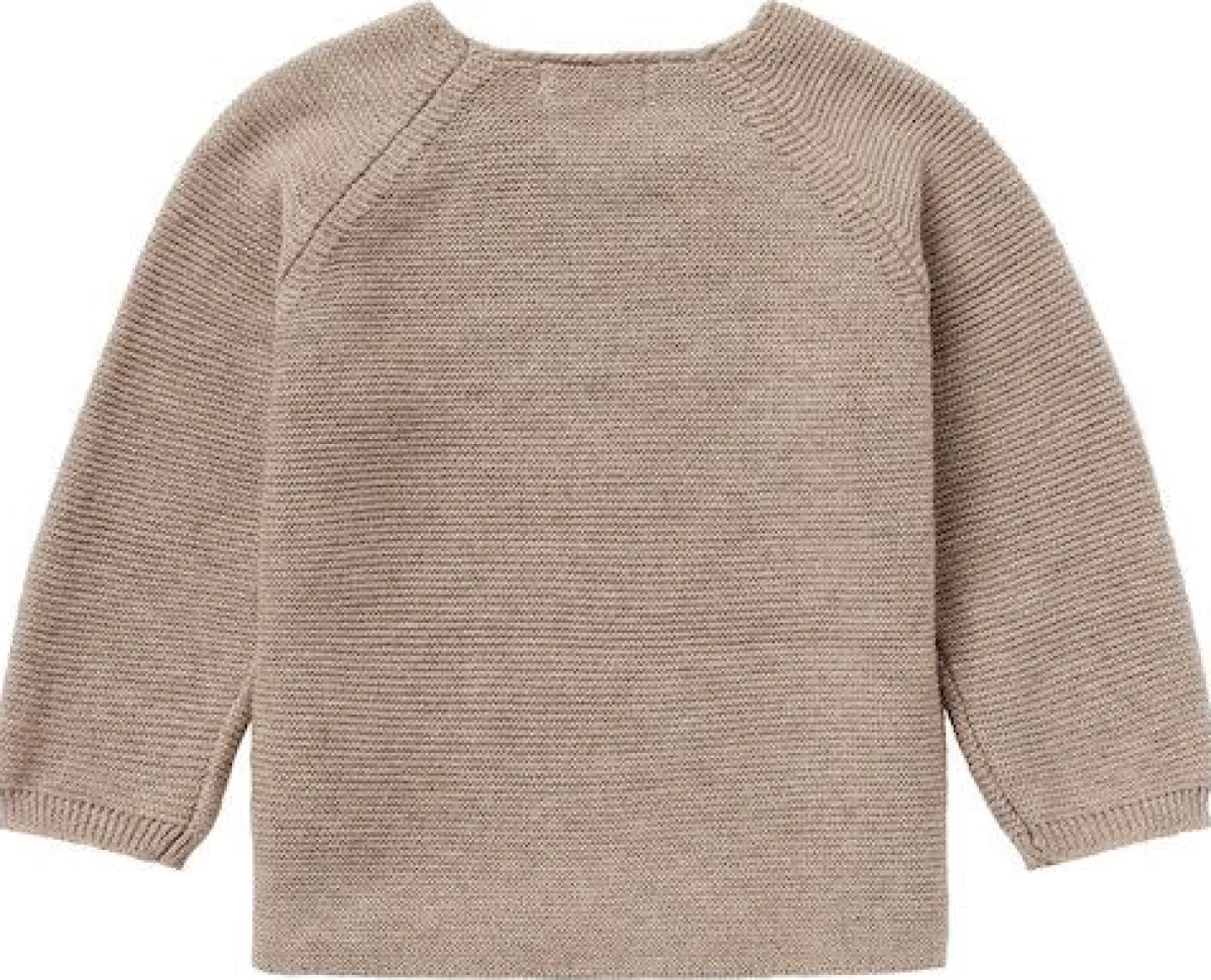 Noppies Shirtjes * Cardigan Knit Pino Melange Taupe