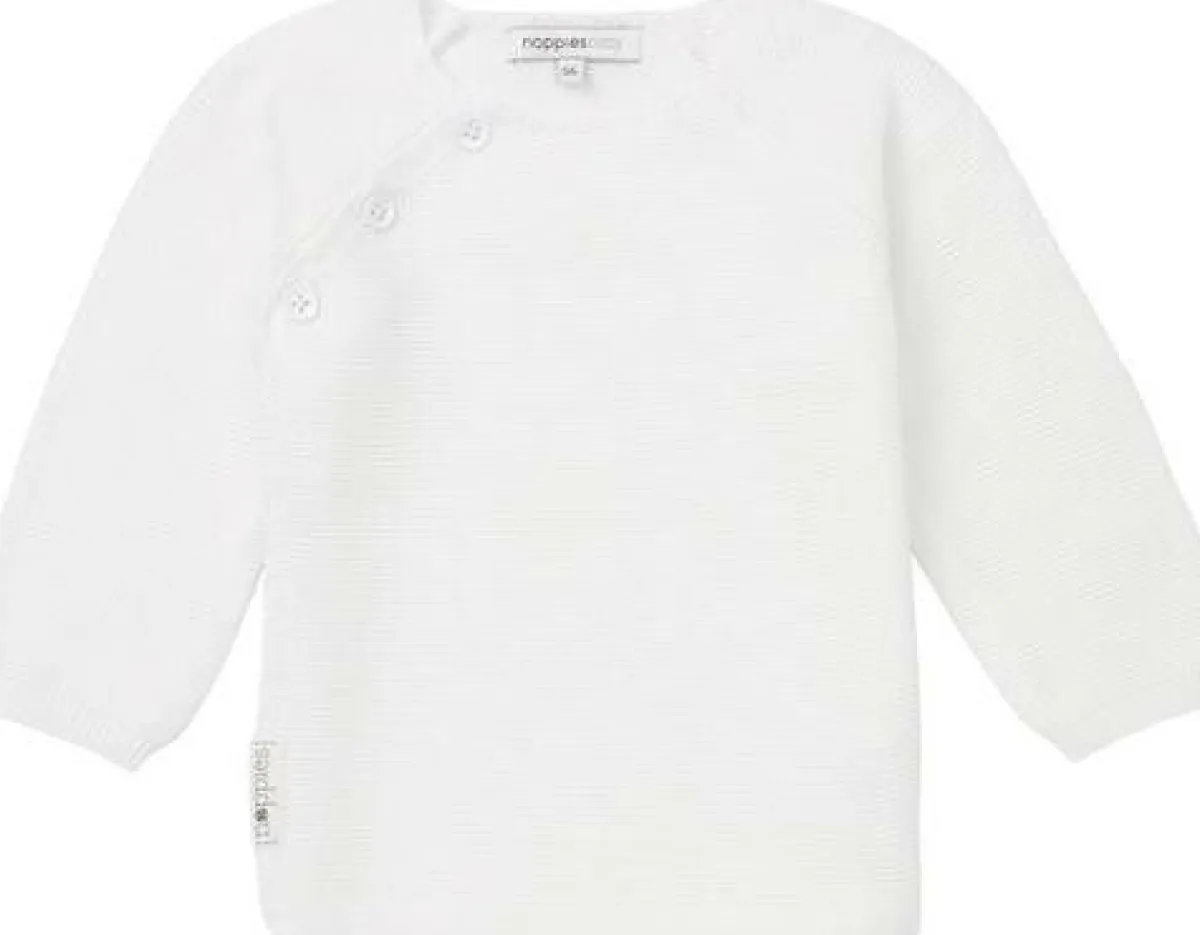 Noppies Shirtjes * Cardigan Knit Pino White Wit