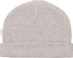 Noppies Rompertjes En Mutsjes * Muts Rib Nevel Melange Taupe