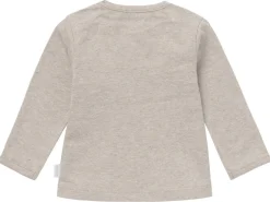Noppies Shirtjes * Shirt Hester Text Melange Taupe