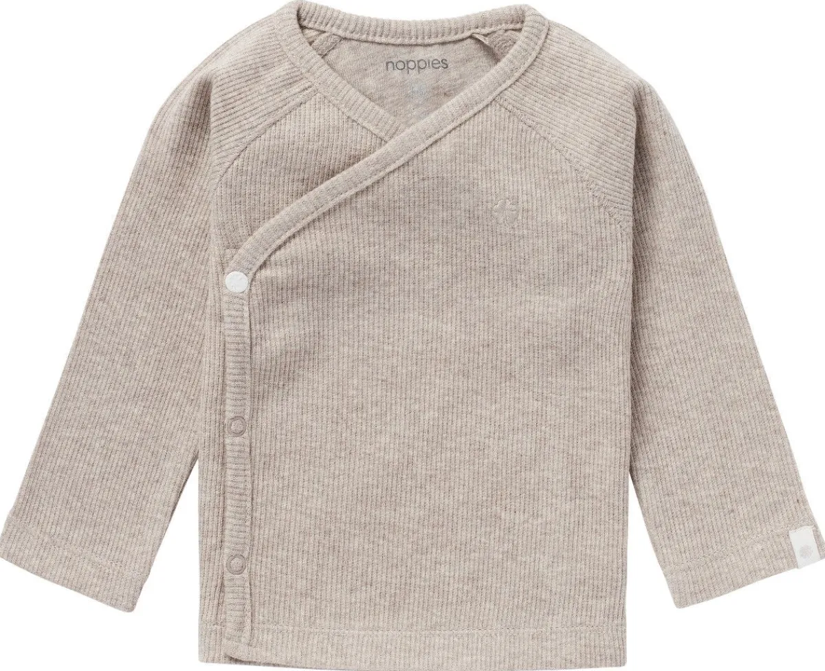 Noppies Shirtjes * Tee Overlap Nanyuki Melange Taupe