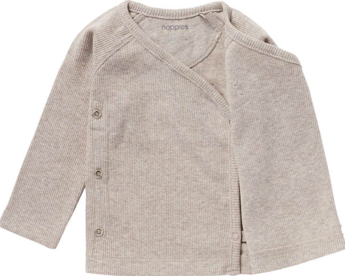 Noppies Shirtjes * Tee Overlap Nanyuki Melange Taupe