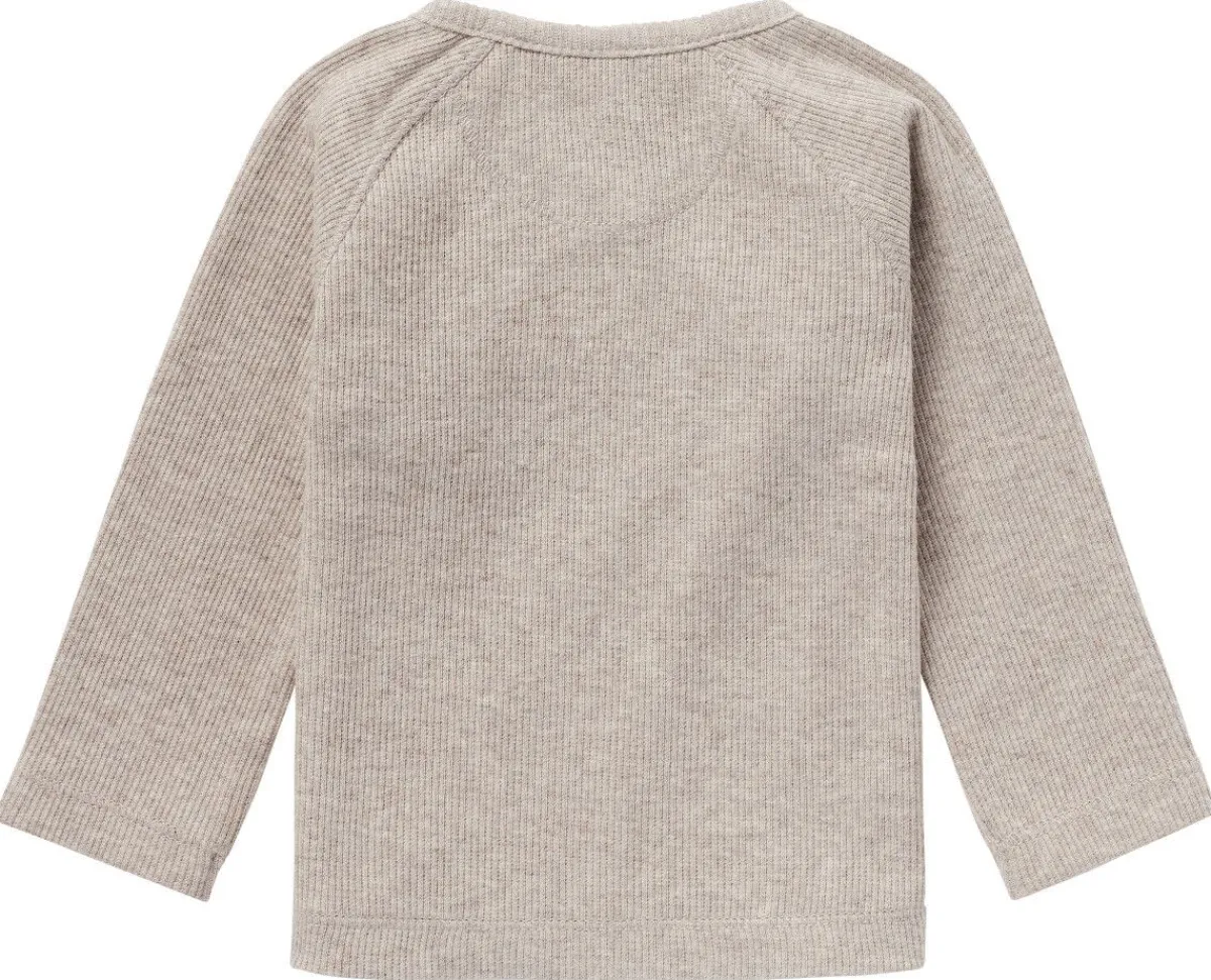 Noppies Shirtjes * Tee Overlap Nanyuki Melange Taupe