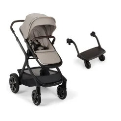Nuna Combi Kinderwagens * Kinderwagen Demi Next Chateau inclusief Meerijdplankje Roze