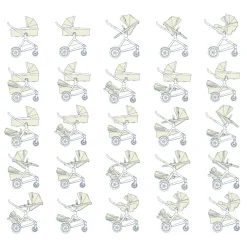 Nuna Combi Kinderwagens * Kinderwagen Demi™ Next Compleet Caviar Zwart