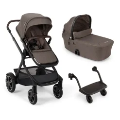 Nuna Combi Kinderwagens * Kinderwagen Demi Next Compleet Chestnut inclusief Meerijdplankje Bruin