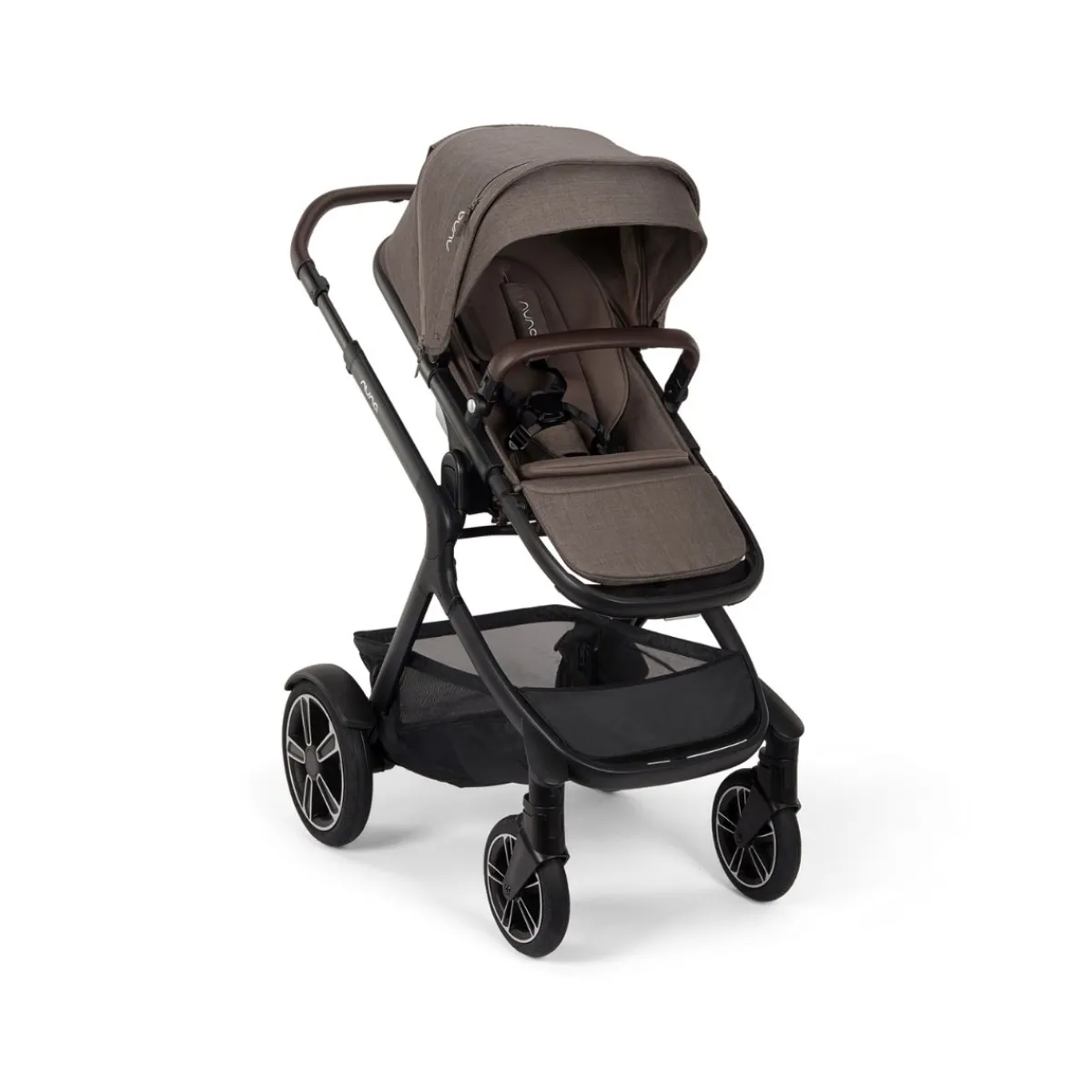 Nuna Combi Kinderwagens * Kinderwagen Demi Next Compleet Chestnut inclusief Meerijdplankje Bruin