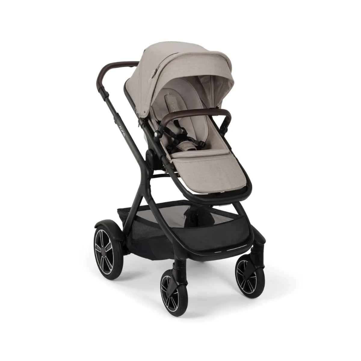 Nuna Combi Kinderwagens * Kinderwagen Demi Next Compleet Chateau inclusief Meerijdplankje Roze