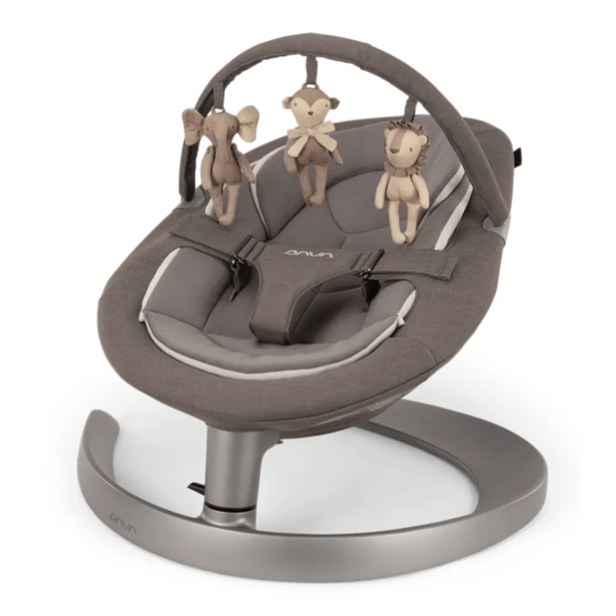 Nuna Wipstoelen * Wipstoel Leaf Grow met Speelboog Granite Grijs