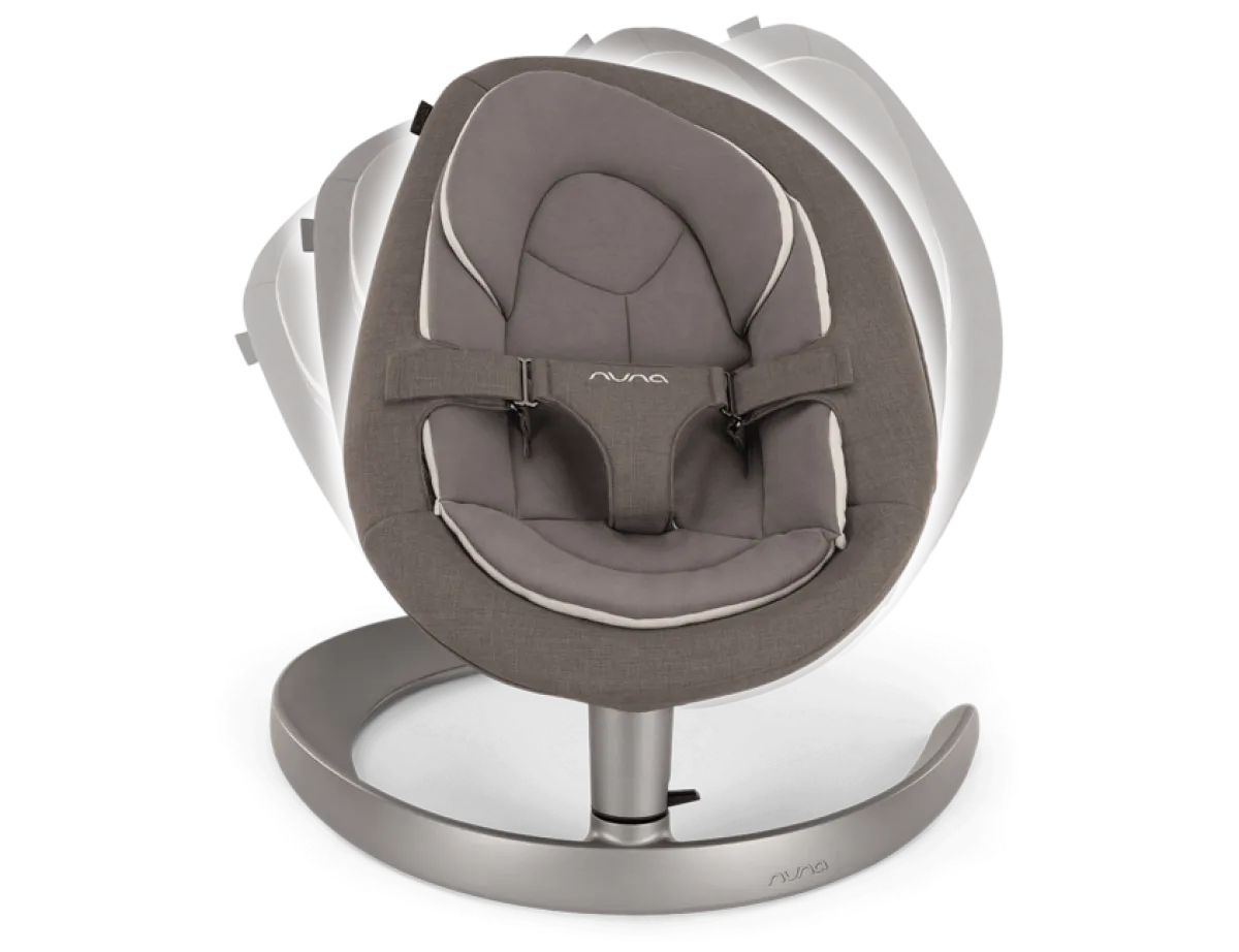 Nuna Wipstoelen * Wipstoel Leaf Grow met Speelboog Granite Grijs