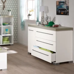 Paidi Commodes * - Commode Kira XL Krijtwit - Eiken Nautik