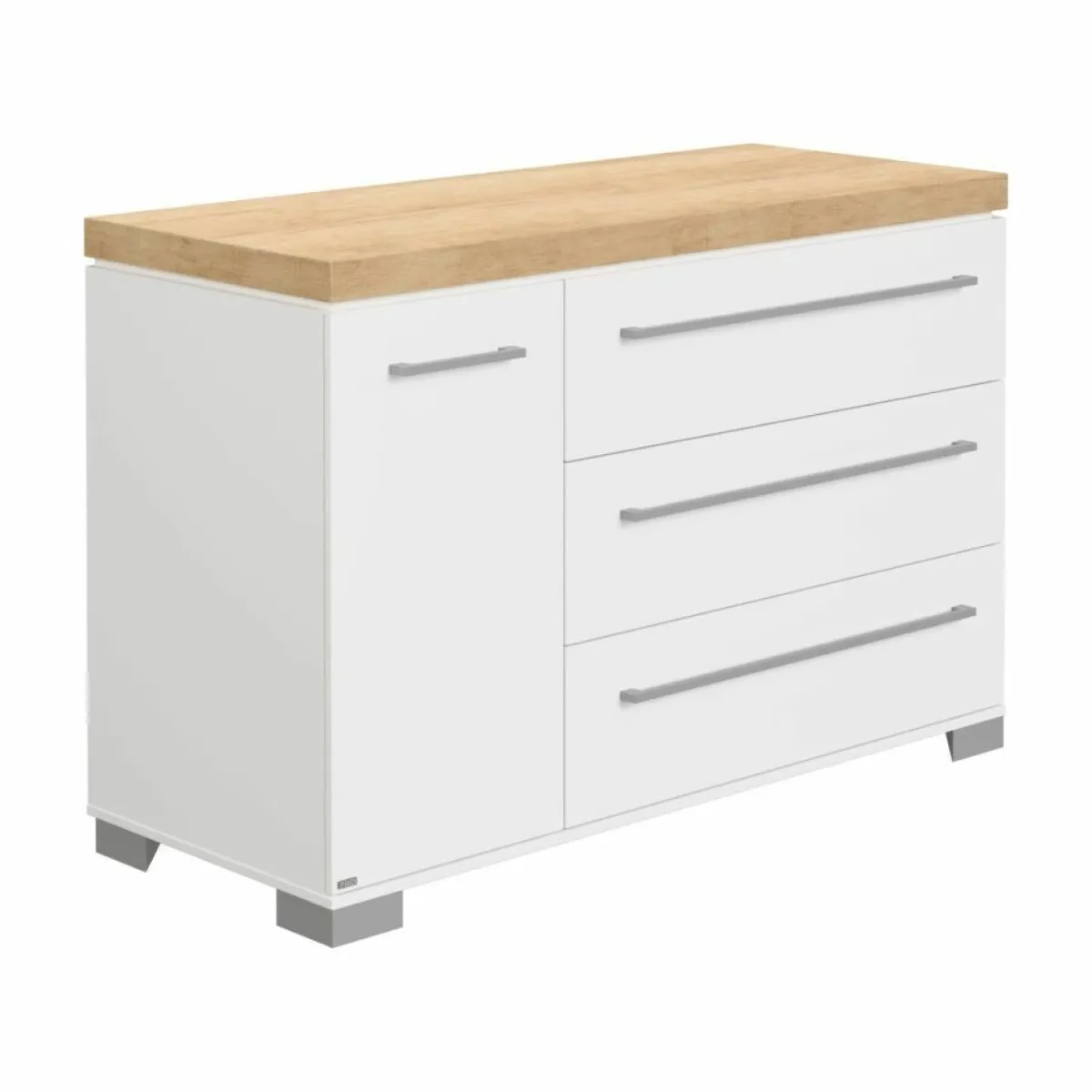 Paidi Commodes * - Commode Kira XL Krijtwit - Eiken Nebraska