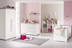 Paidi Complete Babykamers * 3 delige Babykamer Kira Krijt - Eiken Nautik Wit