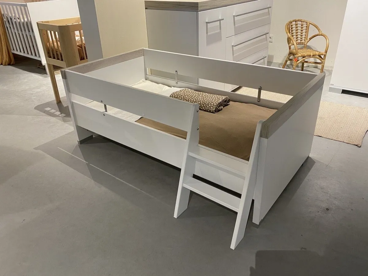 Paidi Complete Babykamers * 3 delige Babykamer Kira Krijt - Eiken Nautik Wit