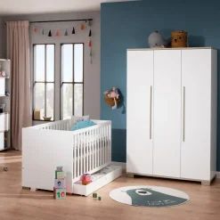Paidi Kasten|Kasten * 3-Deurs Kast Carlo Krijt Wit