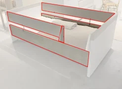 Paidi Accessoires|Peuterbedden * Ombouwset voor Ledikant 70 x 140 Krijtwit