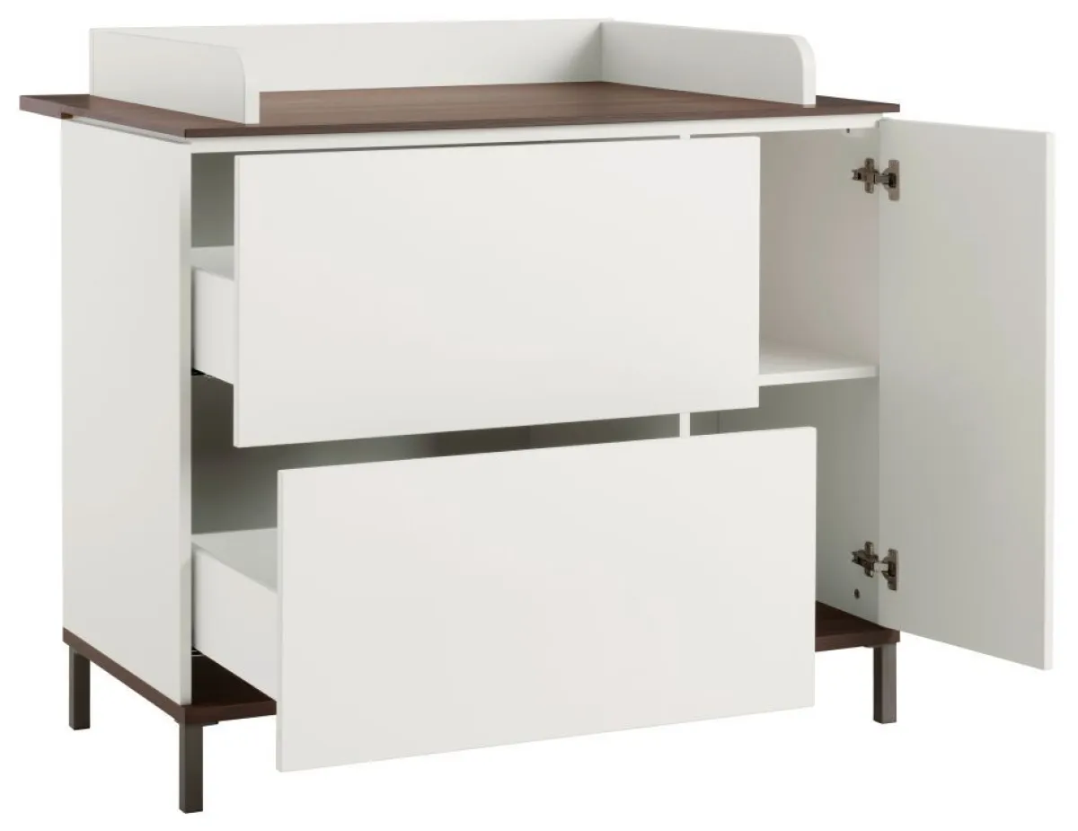 Paidi Commodes * - Yuny Commode Lovely Aliv Off White - Dark Walnut Wit