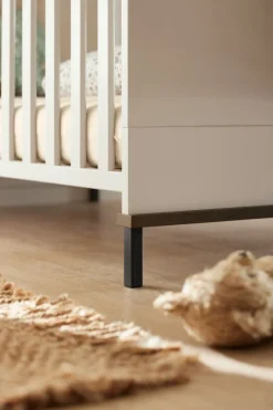Paidi Complete Babykamers * - Yuny 3 delige Babykamer Lovely Aliv Off white - Dark Walnut Wit